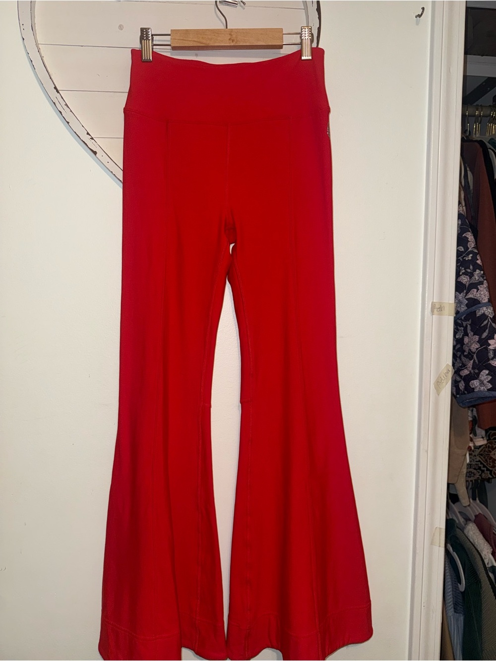 FP Movement by Free People Red Flared Leggings